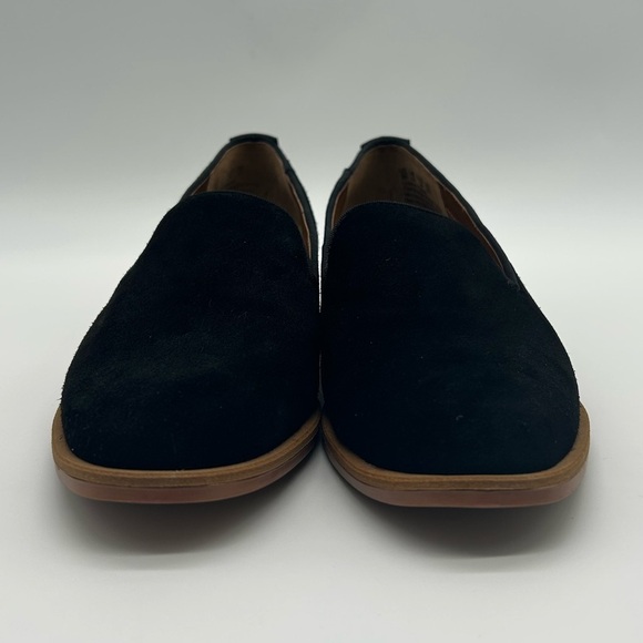 Franco Sarto Jeela Black Suede Loafers Women’s Sz 7 Leather Upper New With Box - Picture 4 of 11